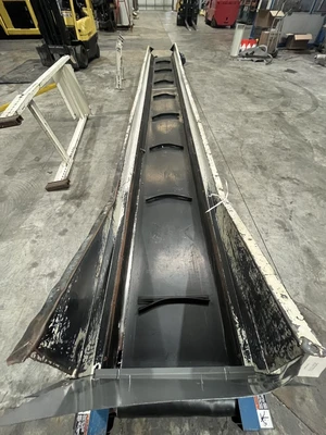 24" Wide x 25' Long Cleated Incline Conveyor