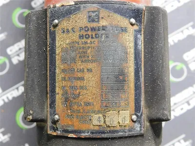 S&C 86791 Power Fuse Holder 7.2kV 8.25kV Max. 400E A Max. SM-5 Used