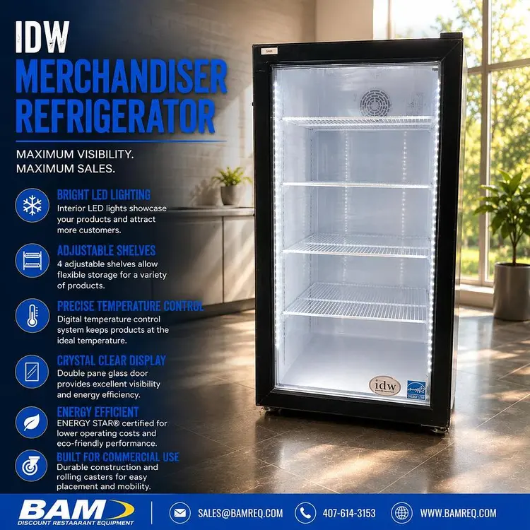 Used IDW G-7S Display Refrigerators Florida US | BAM Discount Restaurant Equipment #1308628