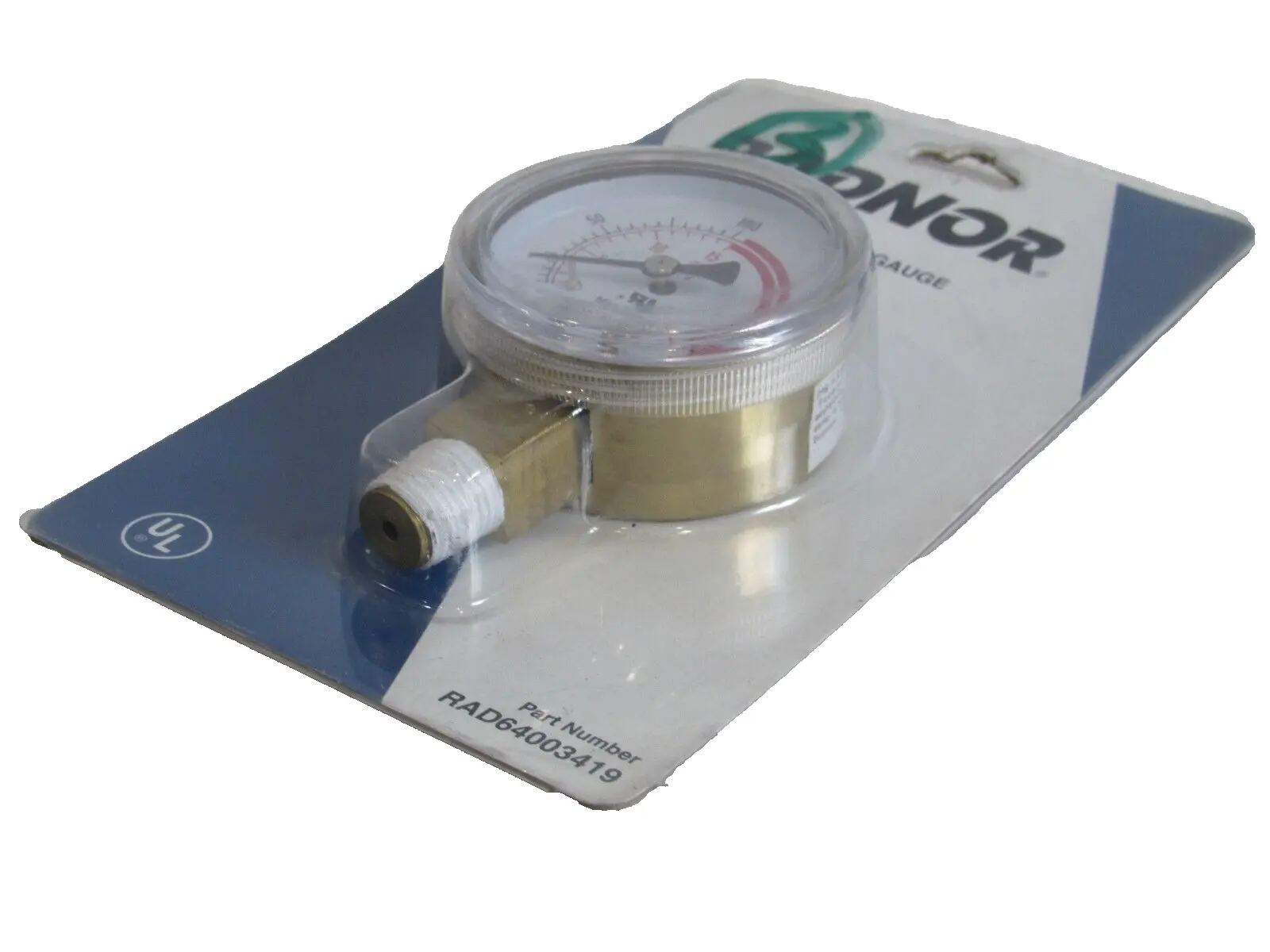 NEW RADNOR RAD64003419 BRASS PRESSURE GAUGE 2" X 30"