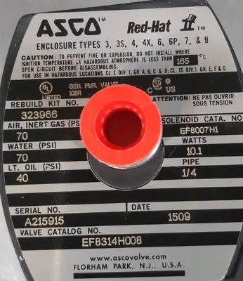 ASCO RedHat EF8314H008 Module, 120/60, 110/50 6E-14