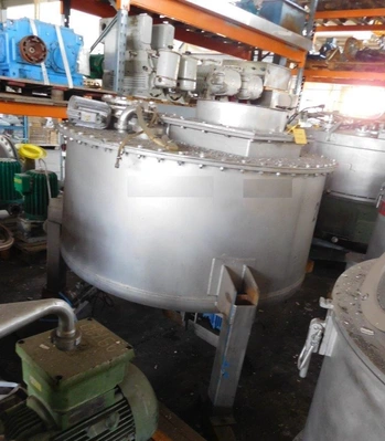 (2) Heinkel HF 600 Inverting Filter centrifuges, 316SS.