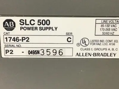 USED ALLEN BRADLEY 1746-P2 SER C / 1746-A10 SER B