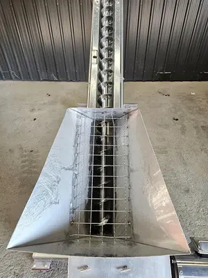 Used Screw Conveyor, 4” diameter x 138” long