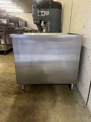 Used Falcon Restaurant Supply Used 30"x37" Stainless Work Table 2 Door Cabinet Food Prep Tables Illinois US | Falcon Restaurant Supply #1375147