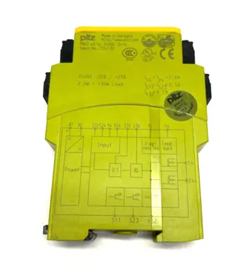 USED PILZ STANDALONE SAFETY RELAY 2-CHANNEL AUTO-START