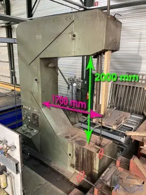 USED JAESPA Ø 1600 MOBILE BANDSAW FOR LARGE WORKPIECES