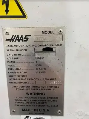 USED 2001 HAAS VF-2B