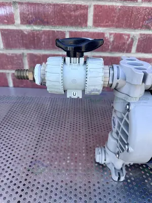 USED DEBEM IB81-P-HTTPV AIR OPERATED DOUBLE DIAPHRAGM PUMP 1" FITTING