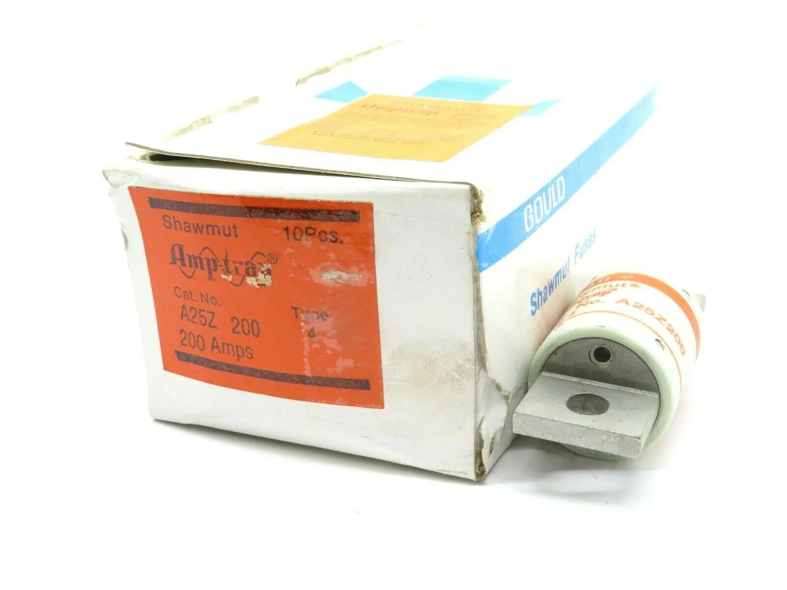 10 NEW SHAWMUT A25Z200-4 FUSE TYPE 4 200 AMPS A25Z200