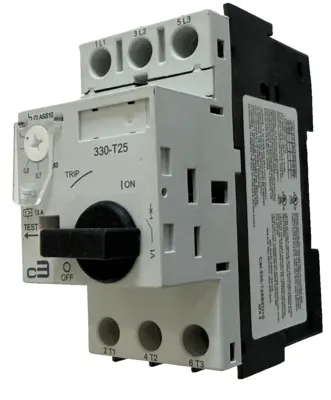 NEW C3CONTROLS 330-T25S2D10 CIRCUIT BREAKER SER. B 330T25S2D10