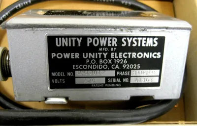 NEW UNITY POWER SYSTEMS UP1301F