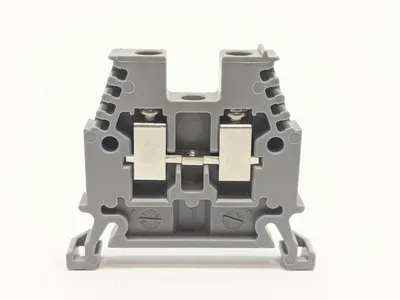 3450 | Woertz  Terminal Block Gray 4mm LOT OF 10 - Used