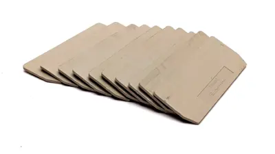 ZAP/TW3 | Weidmuller  Terminal Block End Plate Beige LOT OF 10 - Used