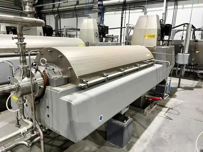GEA Westfalia ProteinMaster CF 6000 sanitary tricanter centrifuge, 316SS.
