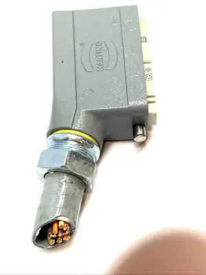 USED HARTING SIDE ENTRY HOOD M25 W/ 09330162601 INSERT CONNECTOR INDUSTRIAL