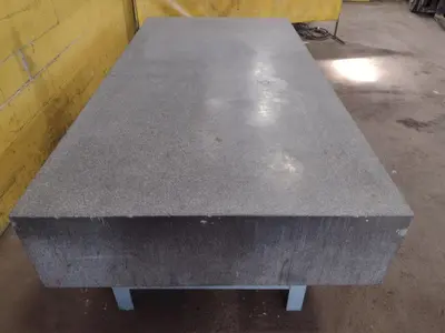 8' X 4' X 14" ROCK OF AGES PRECISION LAYOUT INSPECTION GRANITE TABLE: STOCK #23806