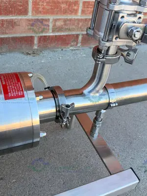 Used SILVERSON FMX25 HIGH SHEAR POWDER TO LIQUID MIXER 7.5 HP MOTOR W/ POWDER HOPPER High Shear Mixers California US | Equipment Lab #1693691