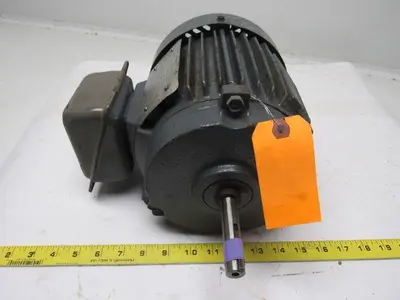 Horwath 2Hp Double Shaft Electric Motor 3Ph 230/460V 145TZ Frame 1800 RPM