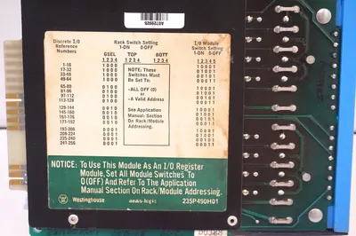 USED WESTINGHOUSE 235P490H01 PC BOARD