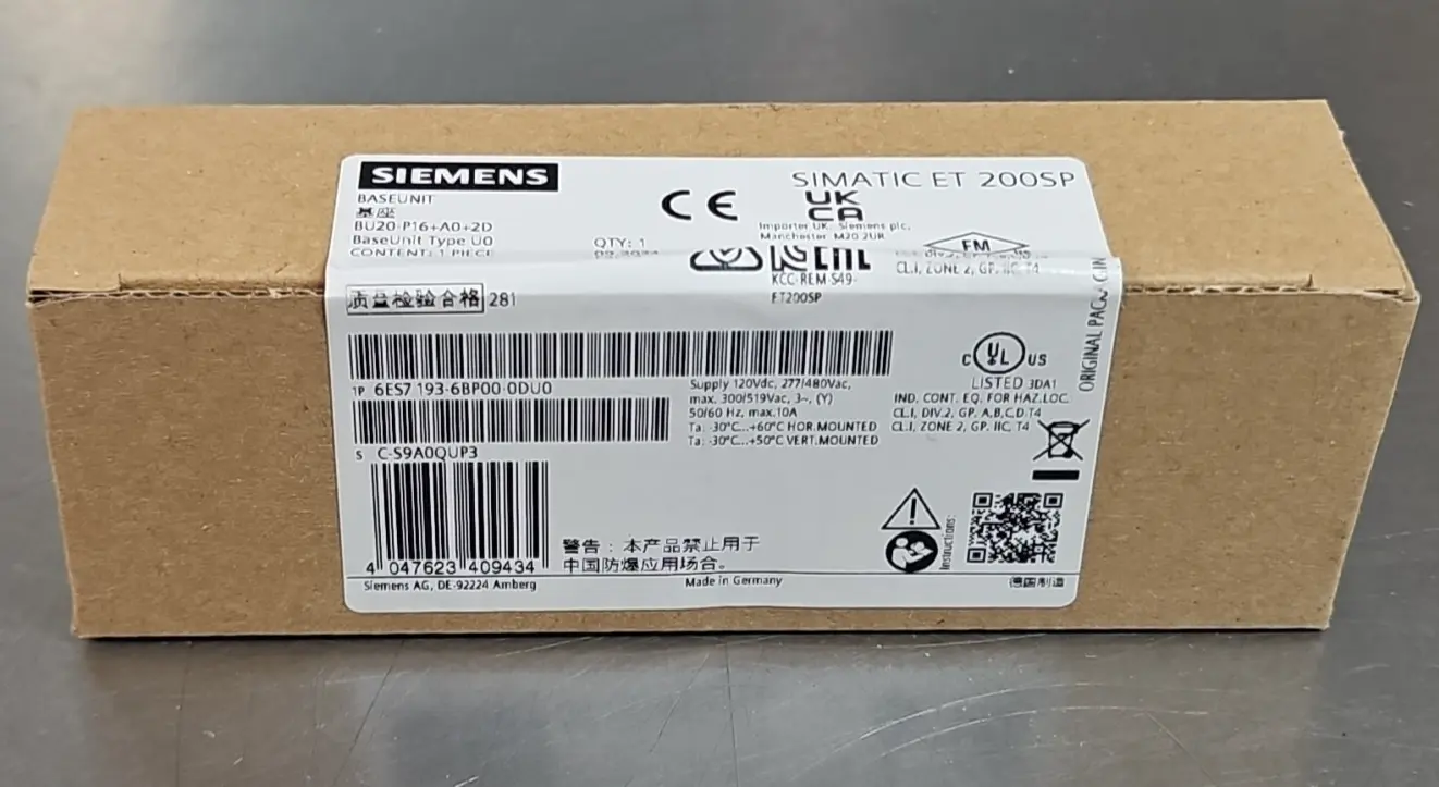 USED Siemens Siemens 6ES7 193-6BP00-0DU0