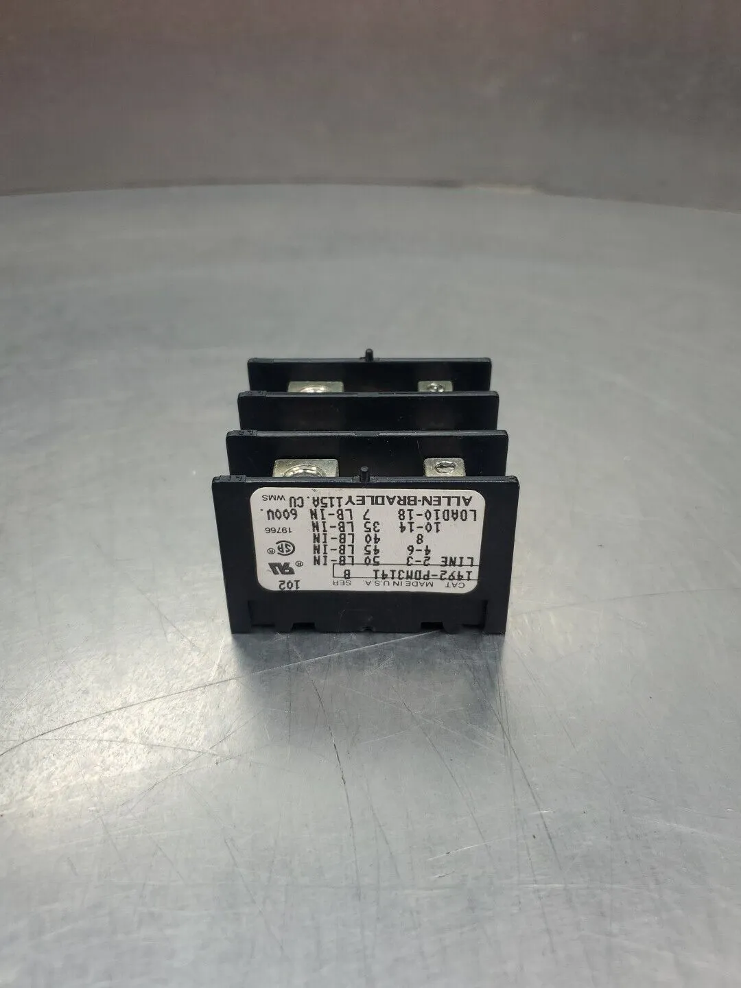 Allen Bradley 1492-PDM3141 Series B Terminal Block, 600V. 4E-15