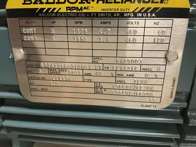 Used BALDOR L1485A Industrial Controls | Surplus Asset Holdings #1220174
