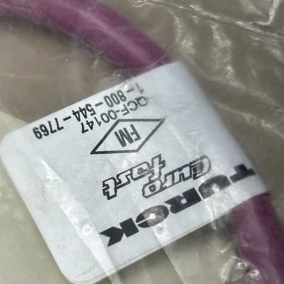 (2) TURCK Cables New In Bags See Photos & Description For P/N’s