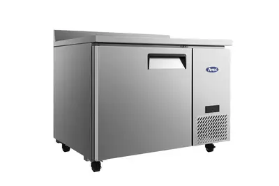 New | in-Stock Atosa New Atosa MGF44GR 44" Worktop Refrigerator w/ Backsplash, Side Mount Compressor Worktop Refrigerators Illinois US | Falcon Restaurant Supply #1375542