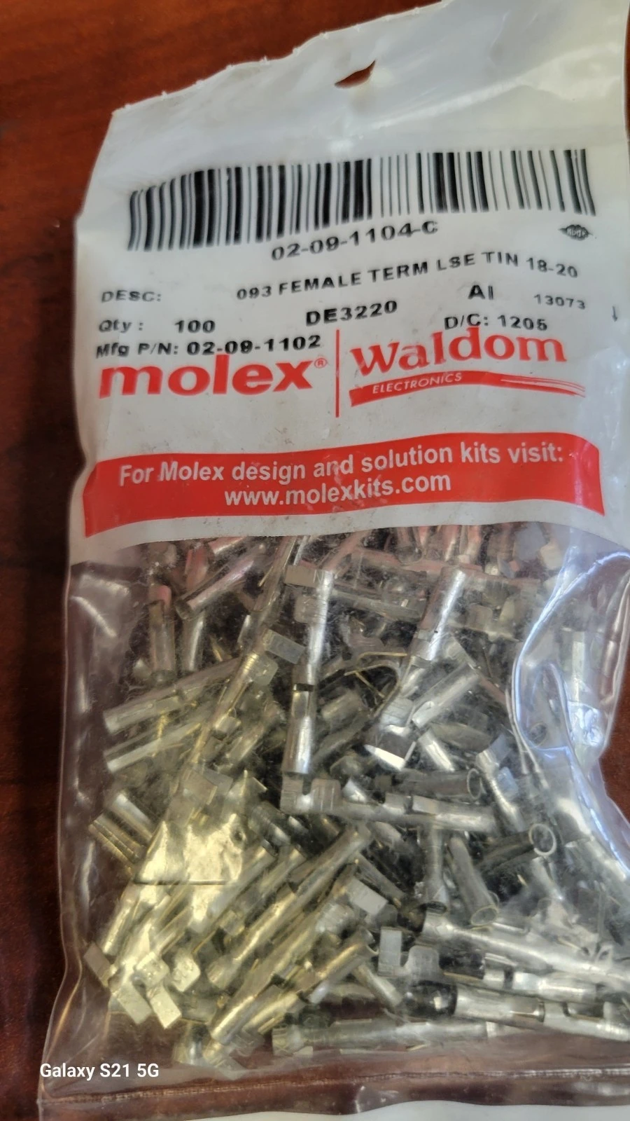 NEW Molex ["02-09-2103-C", "02-09-1104-C"]