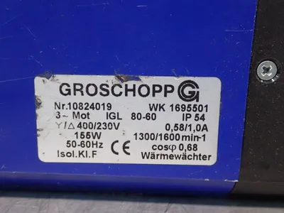 Used GROSCHOPP WK1695501 Motors (misc) Ohio US | HGR 24 #734818