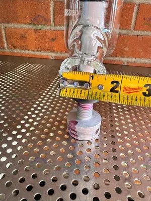 Used CHEMGLASS CG-1968-GL-240 ZERO DEAD SPACE VALVE 2" BEADED PIPE TORQUE KNOB Glassware - Other California US | Equipment Lab #1411866