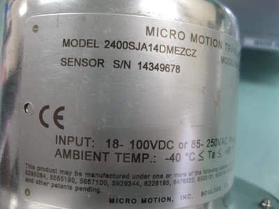 USED Micro Motion F025 S121C0AMEZZZZ