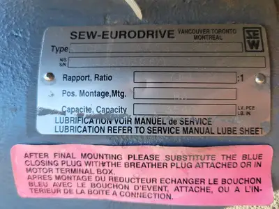 USED SEW-EURODRIVE R70P