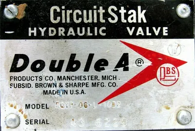 NEW CIRCUIT STAK PQYP-06-L-10B2 DOUBLE A HYDRAULIC VALVE PQYP06L10B2