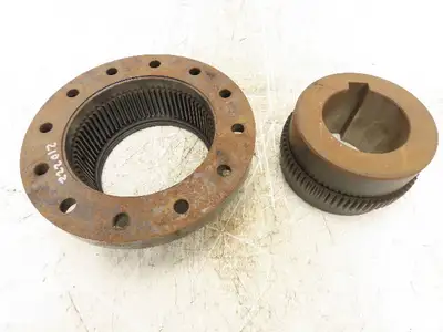 Sier -Bath Vari Crown Flanged Coupling With Flex Hub Size 3-1/2 Bore 3-7/8"