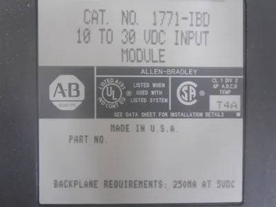 Allen Bradley 1771-IBD PLC-5 10 to 30 VDC Input Module Used
