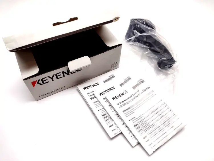 Used KEYENCE REV. P HANDHELD CODE READER, STANDARD WIRED CONNECTION, RED LED Lighting | Maverick Industrial Sales #1099660