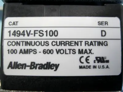 USED Allen-Bradley ["1494V-DSX100", "1494V-FS100"]