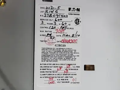 Used EATON SVX005A1-5A4N1 Switchgears British Columbia CA | Lenmark #240122