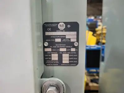 5kV/1200A Medium Voltage MCC Double Structure w/ Motor Protection Relays