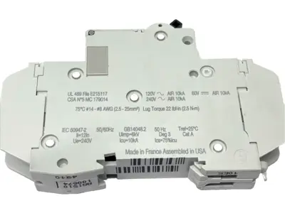 New | in-Stock Schneider Electric C60 UL489 - MCB - 1P - 10 A Circuit Breakers Michigan US | Maverick Industrial Sales #1395059
