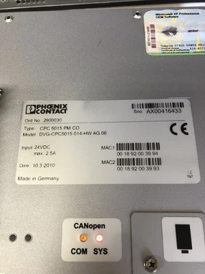 USED Phoenix Contact CPC 5015 PM CO