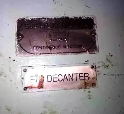 Sharples P3400 decanter centrifuge, 316SS.