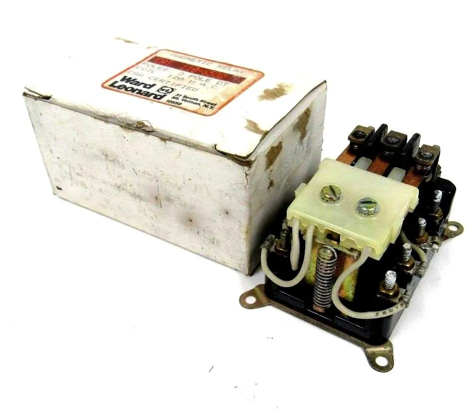 NEW WARD LEONARD 110-6532 MAGNETIC RELAY 1106532