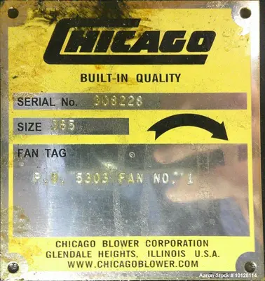 USED CHICAGO BLOWER SIZE 365