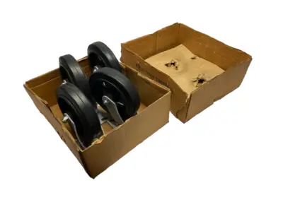 New | in-Stock Fairbanks Top Plate Mount Swivel Caster 500lb Rubber 8" Dia PKG OF 4 Casters Michigan US | Maverick Industrial Sales #1389524
