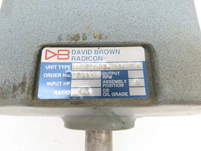 Used DAVID BROWN RADICON _UNKNOWN_ Speed Reducers Indiana US | Arrow Industrial #1418178