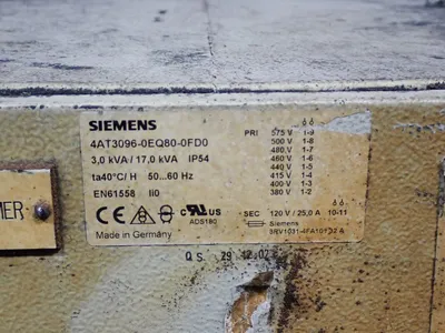 USED SIEMENS 4AT30960EQ800FD0