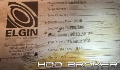 Used 2018 ELGIN 2018 ELGIN CSI-04-VCD Decanter Centrifuges Florida US | HDD Broker #1346897